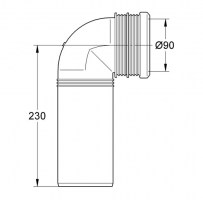 EXTENSION CON AJUSTE PROFUNDIDAD DN90 GROHE